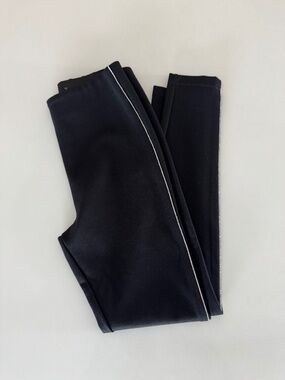 Zara Black Rhinestone Side Stripe Skinny Pants